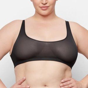 SKIMS JELLY SHEER SCOOP NECK BRALETTE